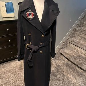 Tommy Hilfiger X GiGi Hadid military trench wool coat